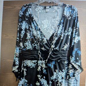 SIZE XL STUDIO 1940 Multi Colored Long Sleeve Blouse INVPV750